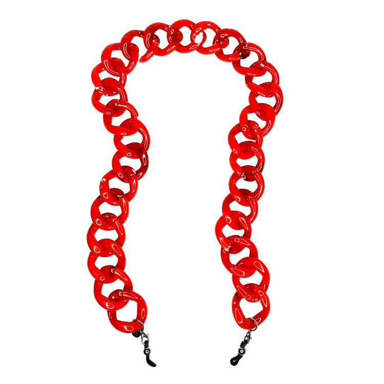Diva Glasses Chain - Watermelon Colour | Italian Glasses Chains Collection | Coti
