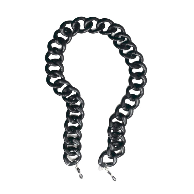Diva Glasses Chain - Matt Black Colour | Italian Glasses Chains Collection | Coti