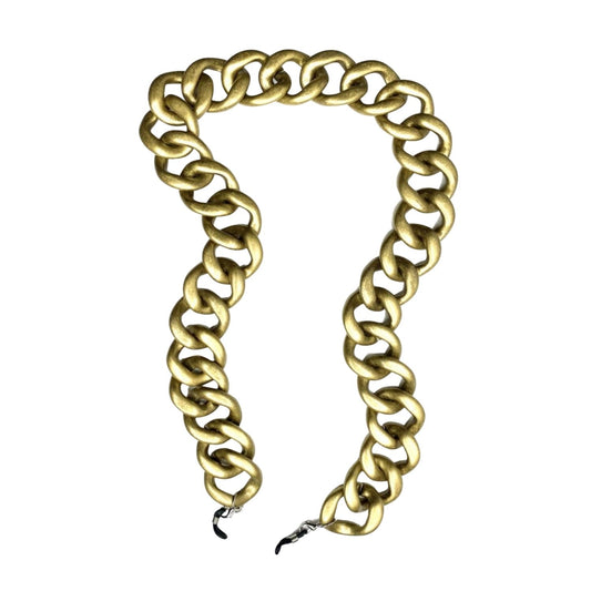 Diva Glasses Chain - Matt Gold Colour | Italian Glasses Chains Collection | Coti