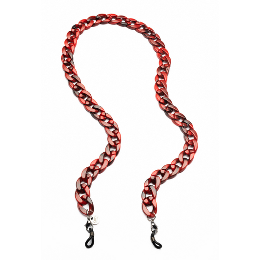 Joen Glasses Chain - Cranberry Marble Colour | Classic Glasses Chains Collection | Coti