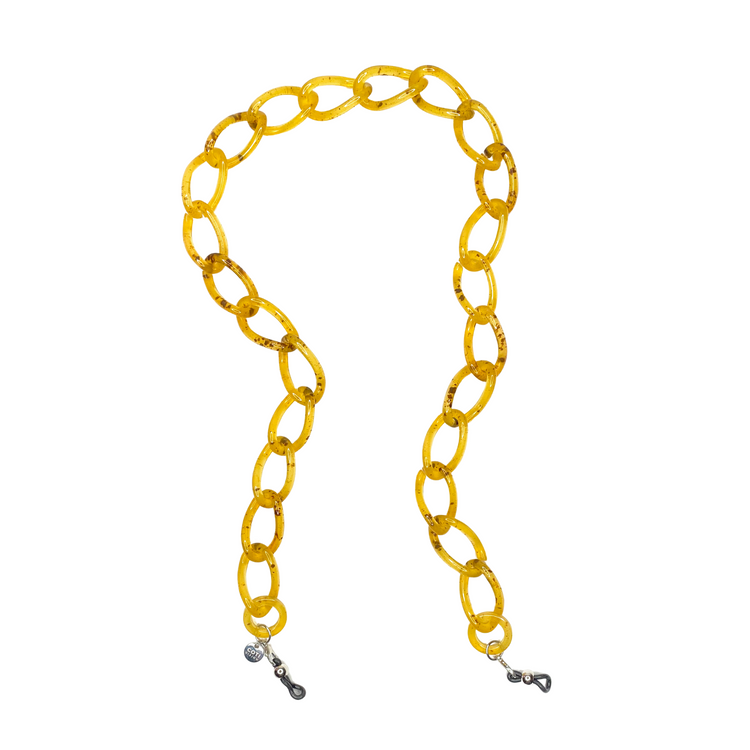 Aria Glasses Chain - Golden Amber Colour | Italian Glasses Chains Collection | Coti