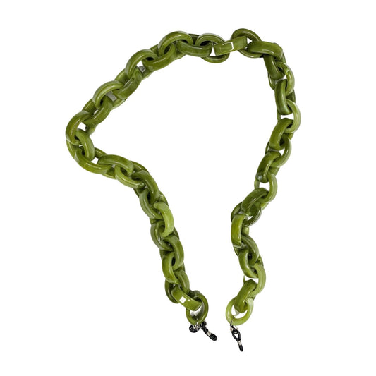 Abbracci Glasses Chain - Fern Green Colour | Italian Collection Chains | Coti