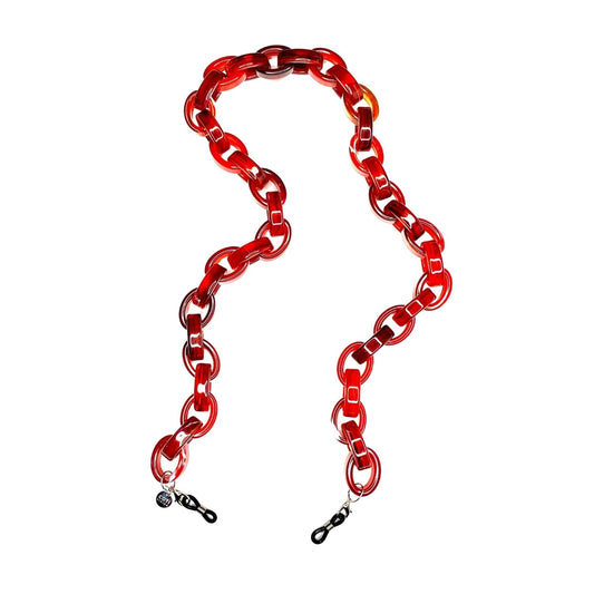 Abbracci Glasses Chain - Ruby Red Colour | Italian Collection Chains | Coti