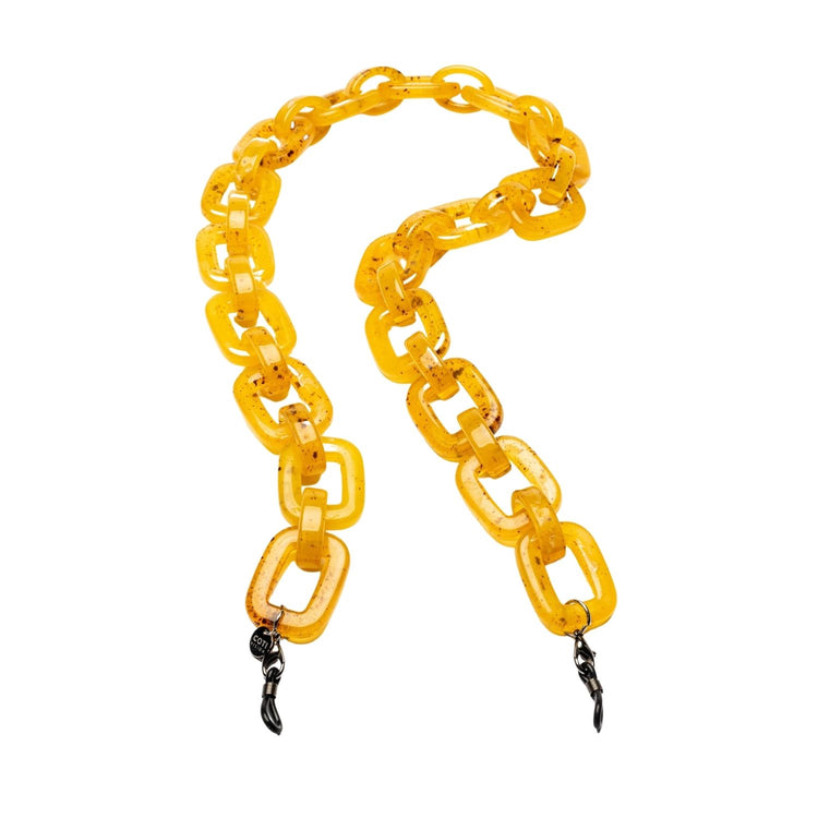 Baci Glasses Chain - Golden Amber Colour | Italian Glasses Chains Collection | Coti