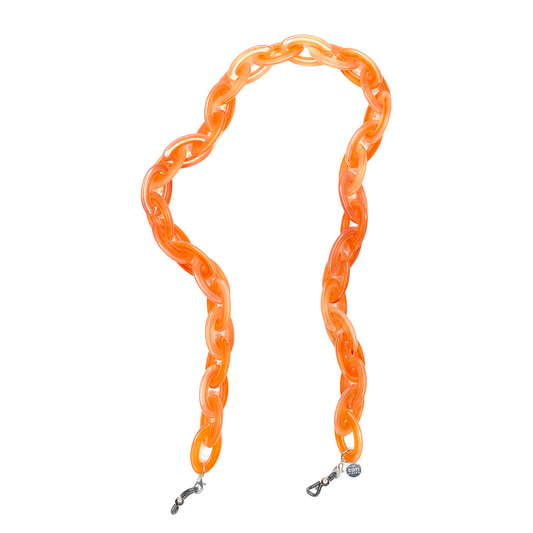 Luna Glasses Chain - Tangerine Colour | Italian Glasses Chains Collection | Coti