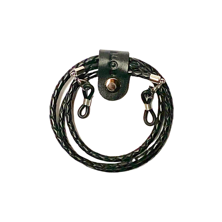 Elements Bolo Leather Glasses Cord - Black Colour | Mens Chains & Cords | Coti