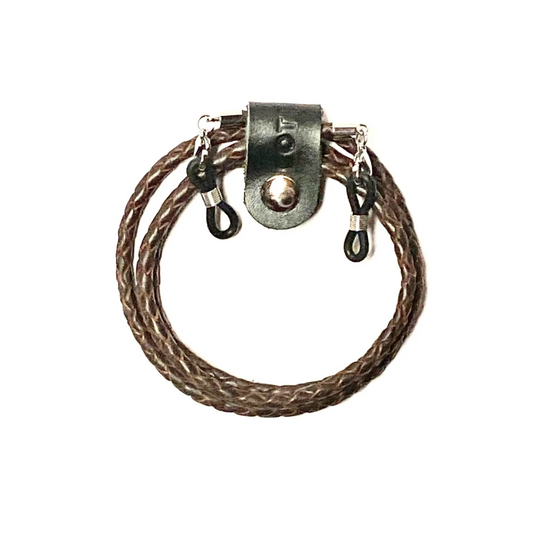 Elements Bolo Leather Glasses Cord - Dark Brown Colour | Mens Chains & Cords | Coti