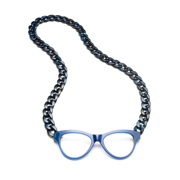 Joen Necklace Reading Glasses - Blue Colour | Magnetic Necklace Reading Glasses Collection | Coti