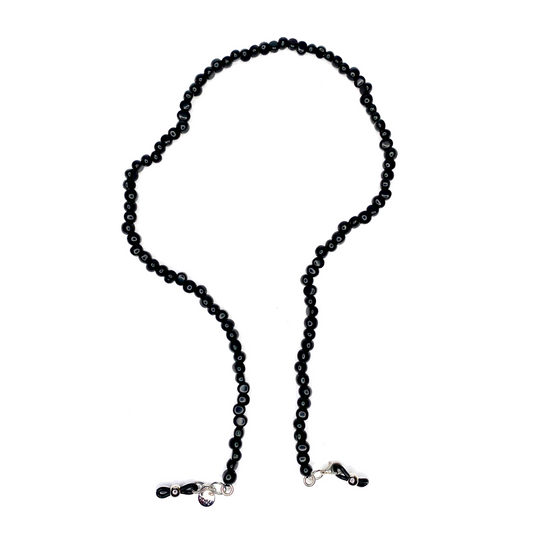 Lucca Bead Glasses Chain - Black Colour | Mens Chains & Cords | Coti
