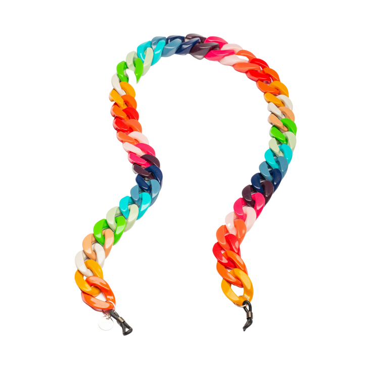 Rainbow Glasses Chain - Shiny Rainbow | Italian Glasses Chains Collection | Coti