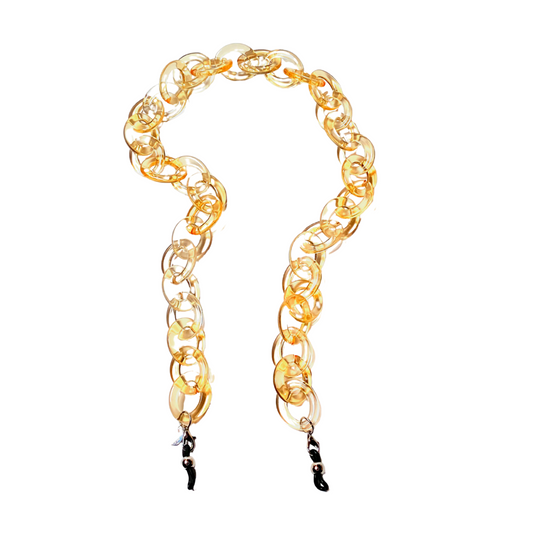 Sole Glasses Chain - Crystal Beige Colour | Italian Glasses Chains Collection | Coti