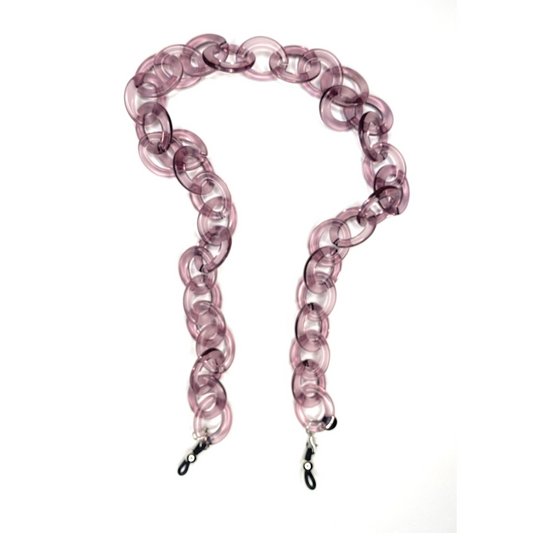 Sole Glasses Chain - Crystal Violet Colour | Italian Glasses Chains Collection | Coti