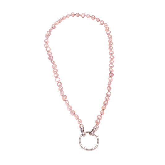 Elements Pearl Glasses Halo - Soft Pink Colour | Pearls & Gems Glasses Chains | Coti