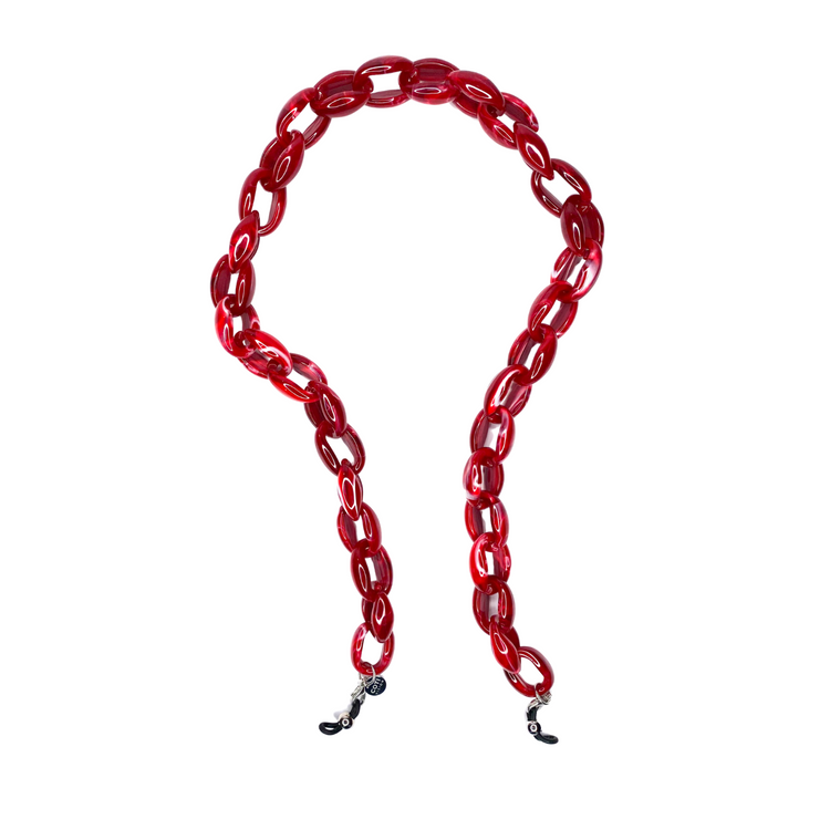 Whitby Glasses Chain - Raspberry Colour | Classic Glasses Chains Collection | Coti